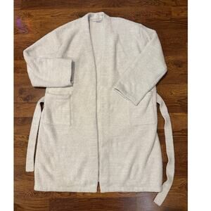 Barefoot Dreams CozyChic Knit Solid Robe – Cream – Size 3 (XL) Luxe Loungewear